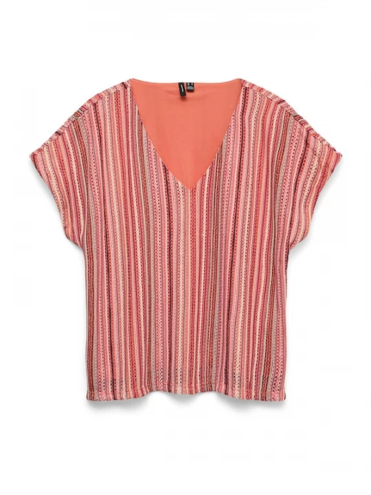 Foto van product VERO MODA Shirt 'VMDEMI' koraal / rosa / bordeaux