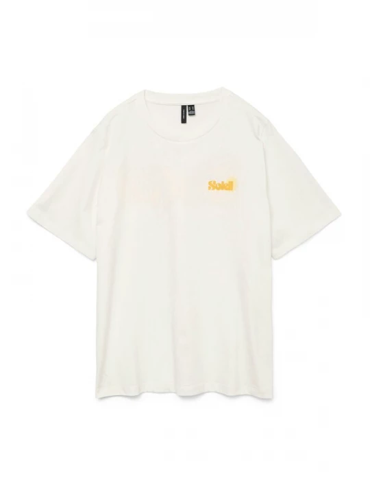 Foto van product VERO MODA Shirt 'VMDORIS CATY' sepia / honing / wit