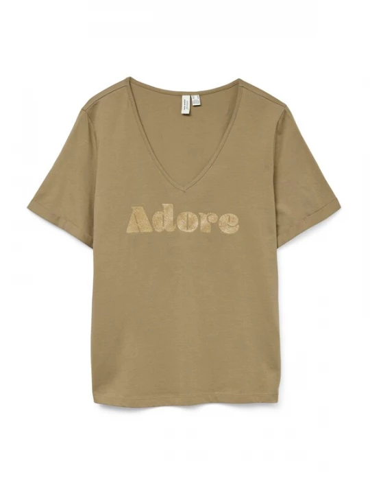 Foto van product VERO MODA Shirt 'VMFADORA' goud / kaki