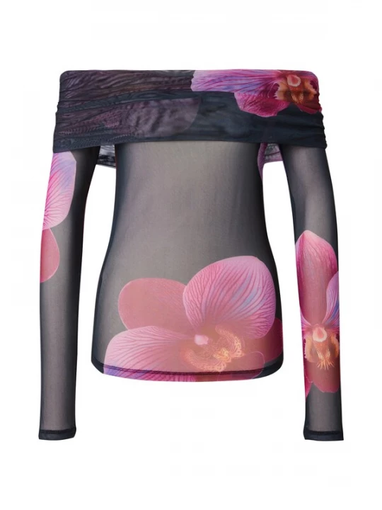 Foto van product VERO MODA Shirt 'VMFLORY' sering / rosa / zwart