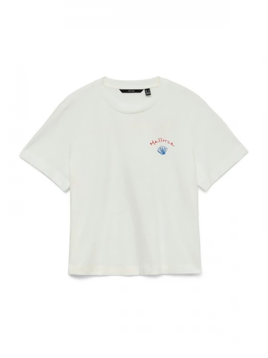 Foto van product VERO MODA Shirt 'VMGina Mette' blauw / rood / wit