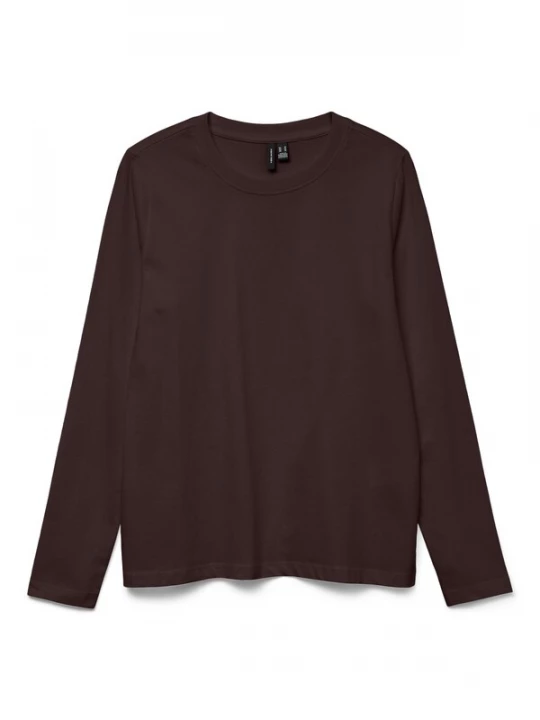 Foto van product VERO MODA Shirt 'VMPAULINA' donkerbruin