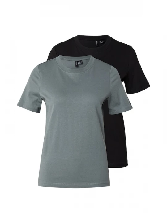 Foto van product VERO MODA Shirt 'VMPAULINA' jade groen / zwart