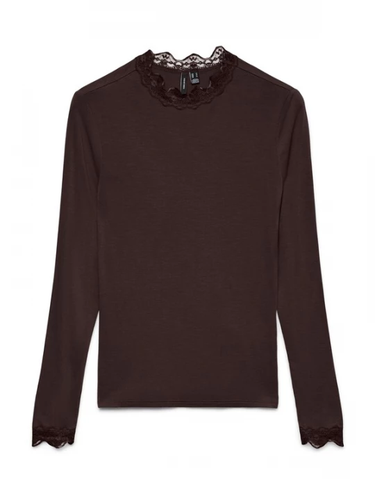 Foto van product VERO MODA Shirt 'VMRosa' donkerbruin
