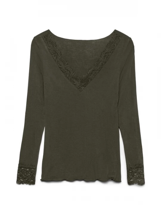 Foto van product VERO MODA Shirt 'VMSkye' donkergroen