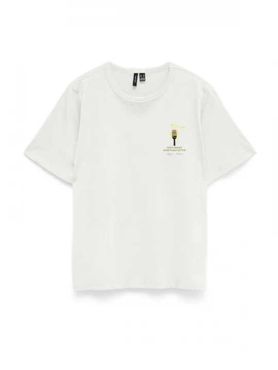 Foto van product VERO MODA Shirt 'VMTARA ANITA' lichtblauw / pueblo / wijnrood / wit