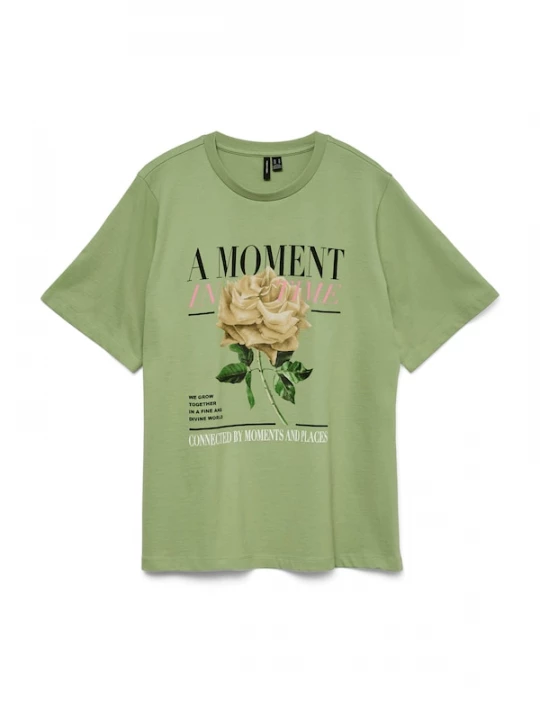 Foto van product VERO MODA Shirt 'VMURENA CATY' crème / lichtgroen / lichtroze / zwart
