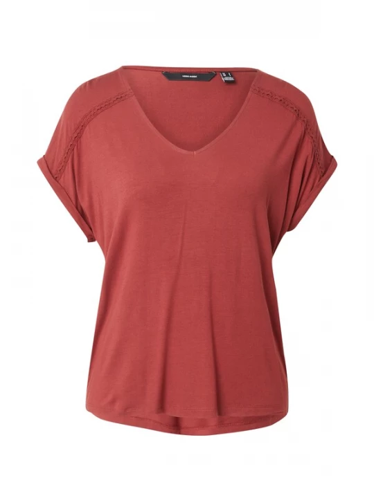 Foto van product VERO MODA Shirt 'VMVanessa' roestbruin