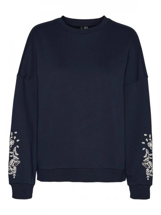 Foto van product VERO MODA Sweatshirt 'Karol' navy / wit