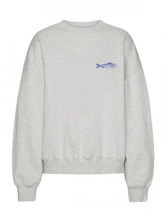 Foto van product VERO MODA Sweatshirt 'VMFoulla' saffier / lichtgrijs