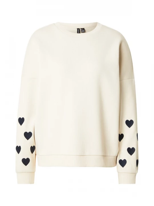 Foto van product VERO MODA Sweatshirt 'VMKAROL' beige / navy