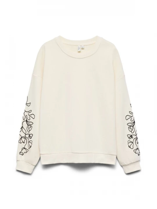 Foto van product VERO MODA Sweatshirt 'VMLada' zwart / offwhite