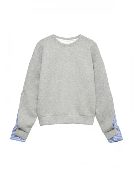 Foto van product VERO MODA Sweatshirt 'VMMORGAN' opaal / grijs / wit