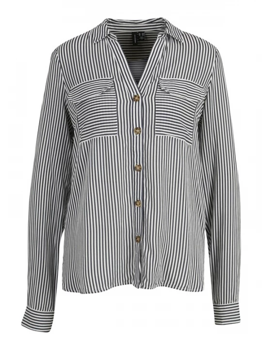 Foto van product Vero Moda Tall Blouse 'Bumpy' zwart / wit
