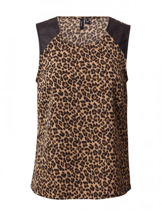 Foto van product VERO MODA Top 'SERENA' bruin / zwart