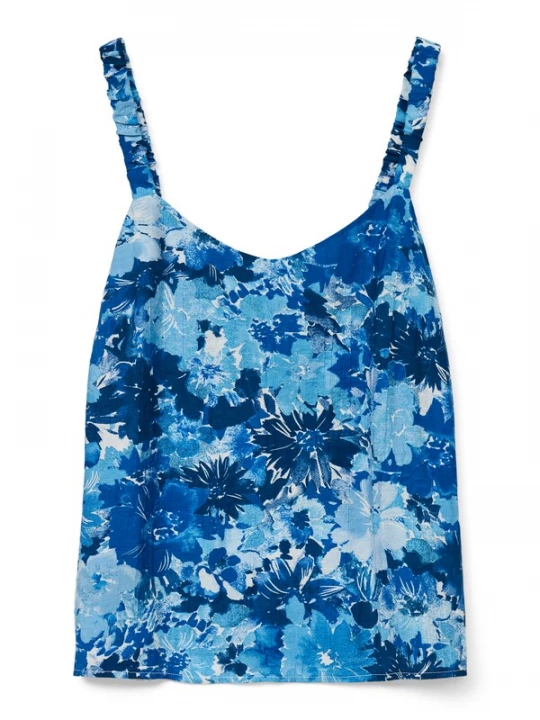 Foto van product VERO MODA Top 'VMMAJA DITA' azuur / lichtblauw / donkerblauw