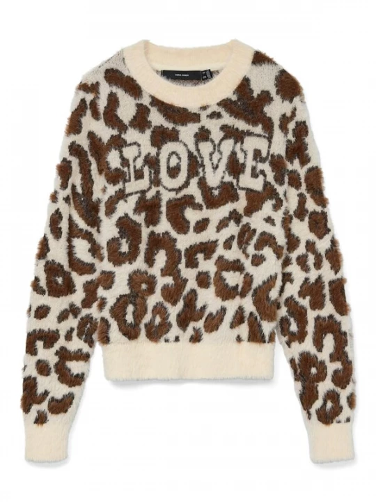 Foto van product VERO MODA Trui 'jungle' ecru