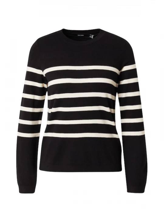 Foto van product VERO MODA Trui 'Saba' zwart / wit