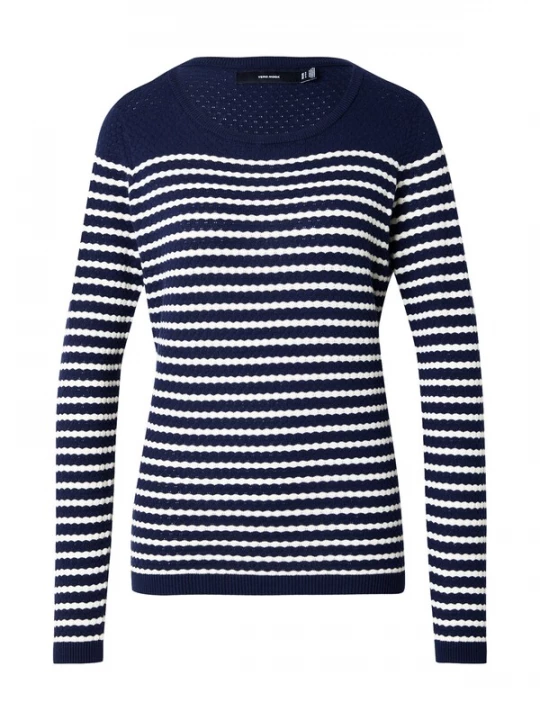 Foto van product VERO MODA Trui 'VMCARE' blauw / wit