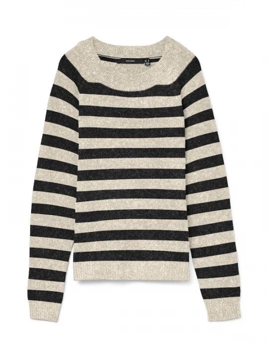 Foto van product VERO MODA Trui 'VMDoffy' beige / zwart