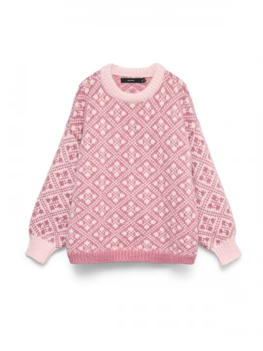 Foto van product VERO MODA Trui 'VMINGA' rosé / eosine / wolwit