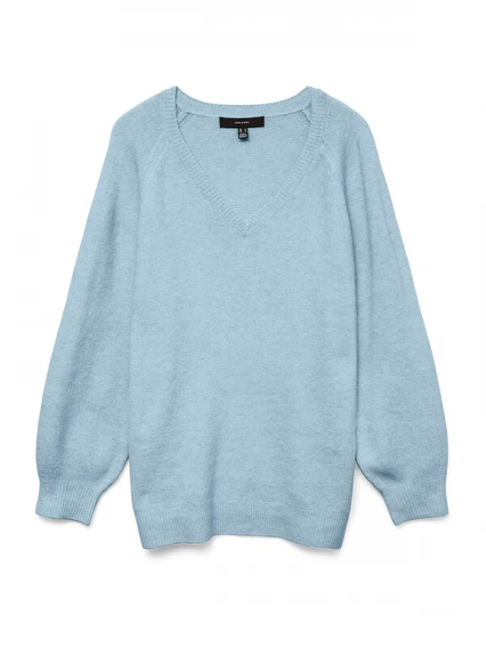 Foto van product VERO MODA Trui 'VMLeaf' lichtblauw