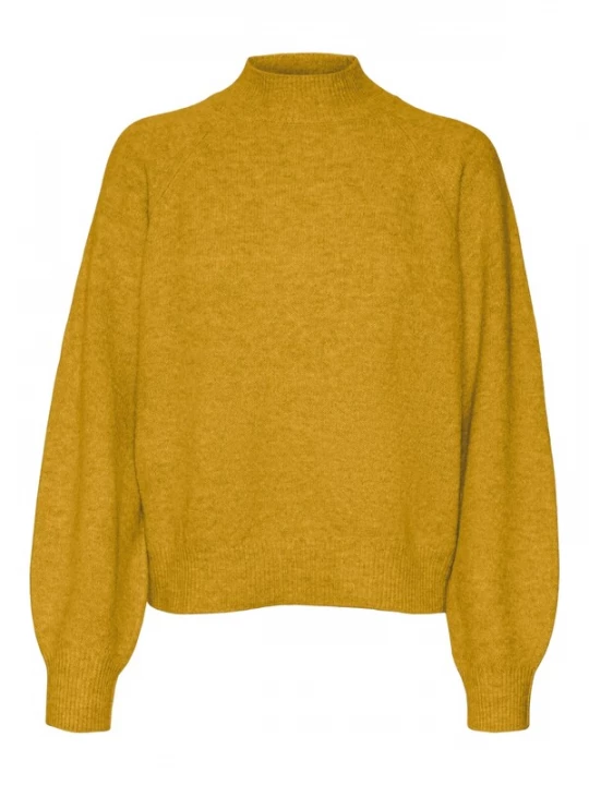 Foto van product VERO MODA Trui 'VMLEAF' mosterd