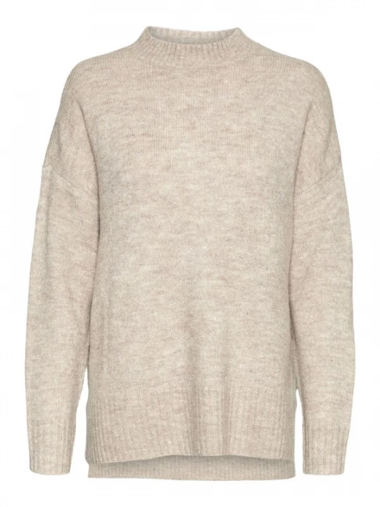 Foto van product VERO MODA Trui 'VMLefile' beige gemêleerd
