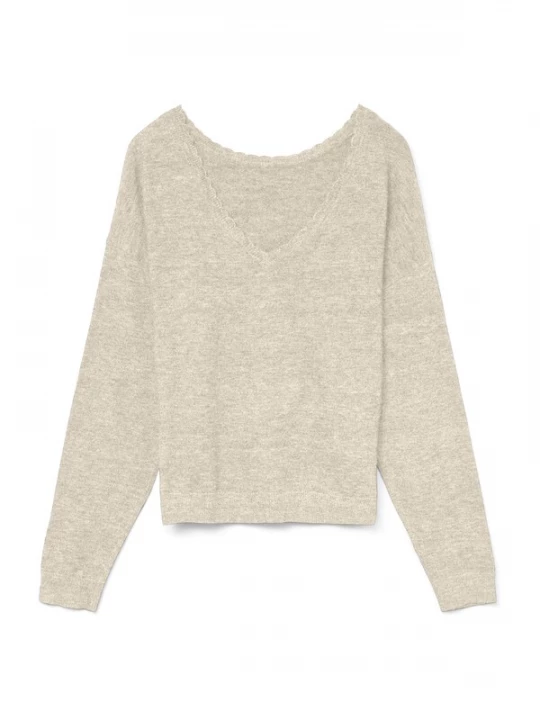 Foto van product VERO MODA Trui 'VMMarina' wit gemêleerd