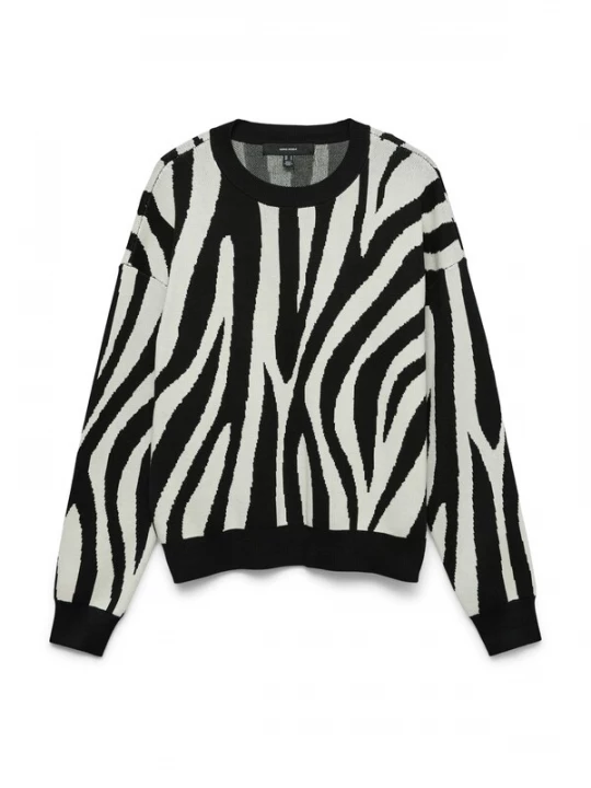 Foto van product VERO MODA Trui 'VMSilje' crème / zwart