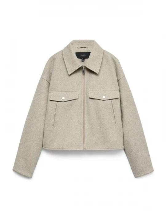 Foto van product VERO MODA Tussenjas 'VMFORTUNEFREJ' beige gemêleerd