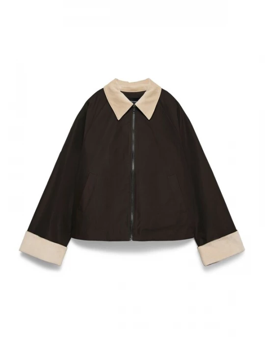 Foto van product VERO MODA Tussenjas 'VMVICKY' chocoladebruin / cappuccino
