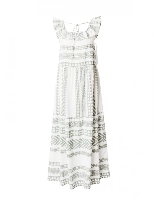 Foto van product VERO MODA Zomerjurk 'Dicthe' groen / wit