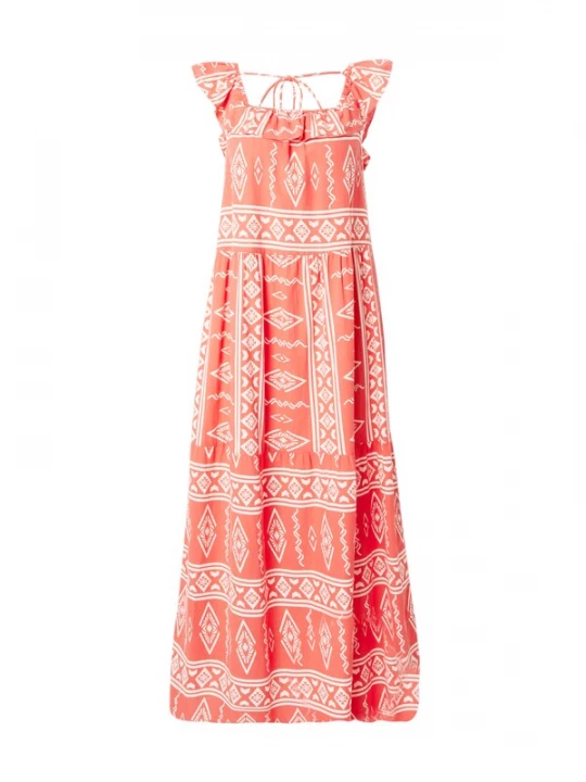 Foto van product VERO MODA Zomerjurk 'Dicthe' oranje / wit