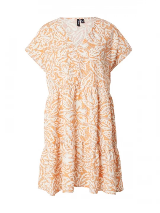 Foto van product VERO MODA Zomerjurk 'NETHE' beige / donkerbeige / oranje