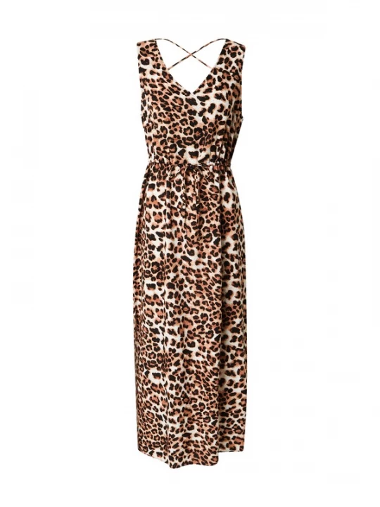 Foto van product VERO MODA Zomerjurk 'VMEASY' crème / camel / zwart