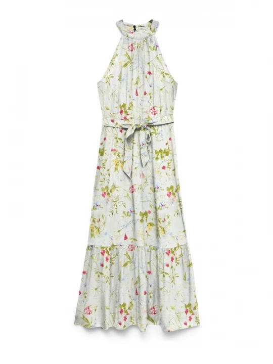 Foto van product VERO MODA Zomerjurk 'VMEASY JOY' geel / olijfgroen / pink / wit
