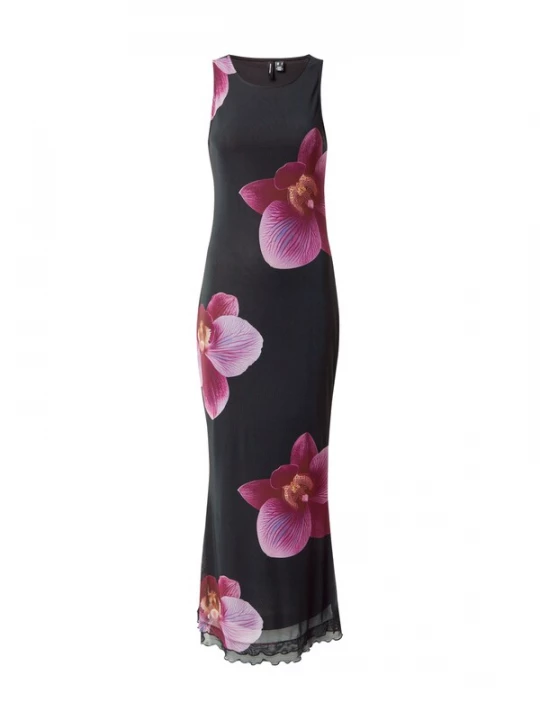 Foto van product VERO MODA Zomerjurk 'VMFlory' geel / cyclaam / rosa / zwart