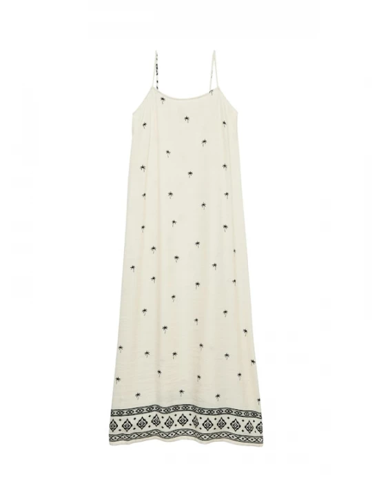 Foto van product VERO MODA Zomerjurk 'VMKAI' taupe / zwart