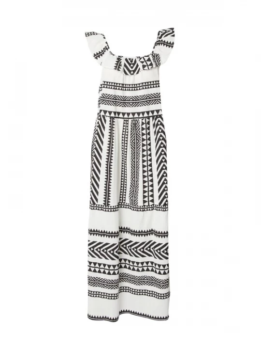 Foto van product VERO MODA Zomerjurk zwart / wit