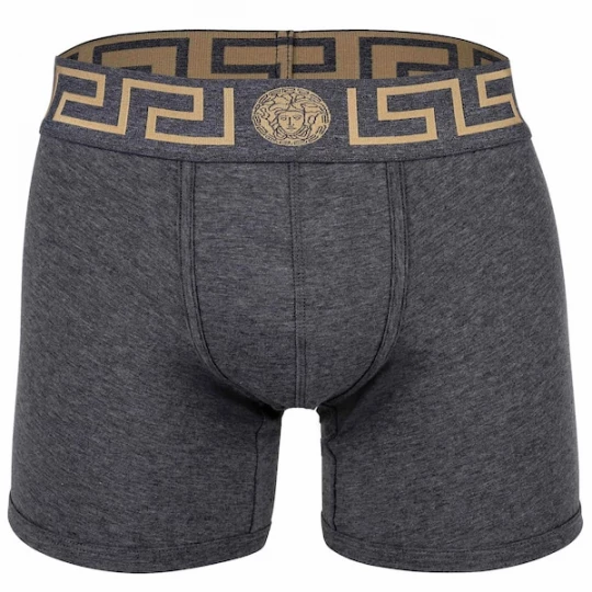 Foto van product VERSACE Boxershorts donkerbeige / donkergrijs