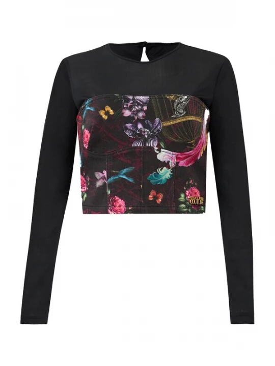 Foto van product Versace Jeans Couture Shirt cyaan blauw / geel / pink / zwart