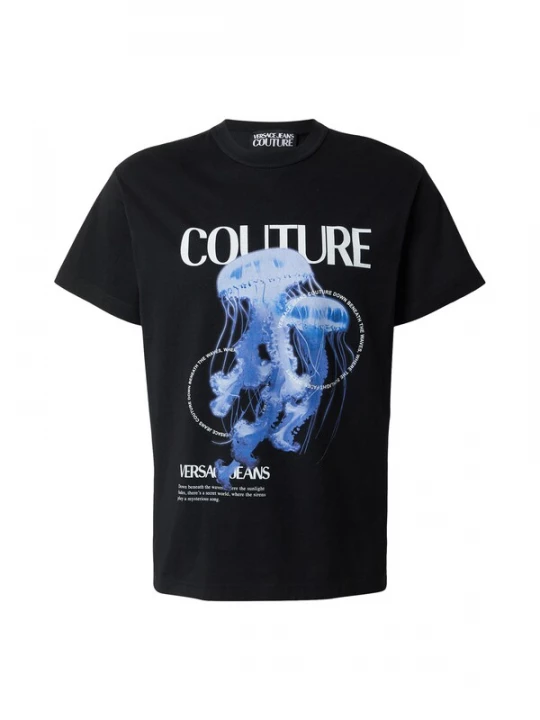 Foto van product Versace Jeans Couture Shirt 'JELLYFISH' indigo / zwart / wit