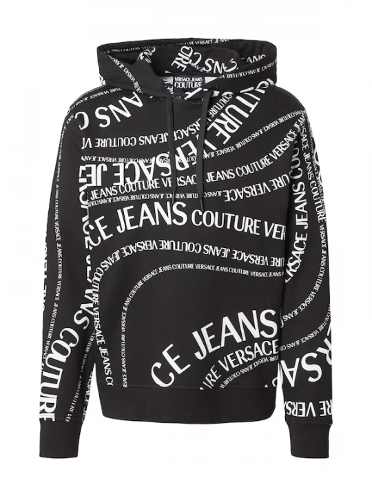 Foto van product Versace Jeans Couture Sweatshirt '80GAI3H0' zwart / wit