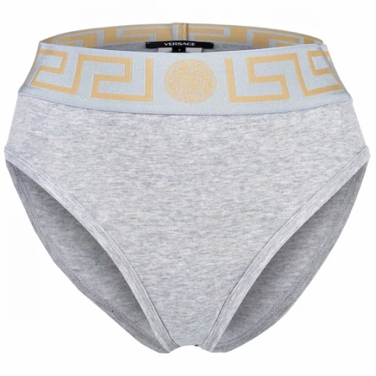 Foto van product VERSACE Slip 'Topeka' camel / grijs gemêleerd / mintgroen