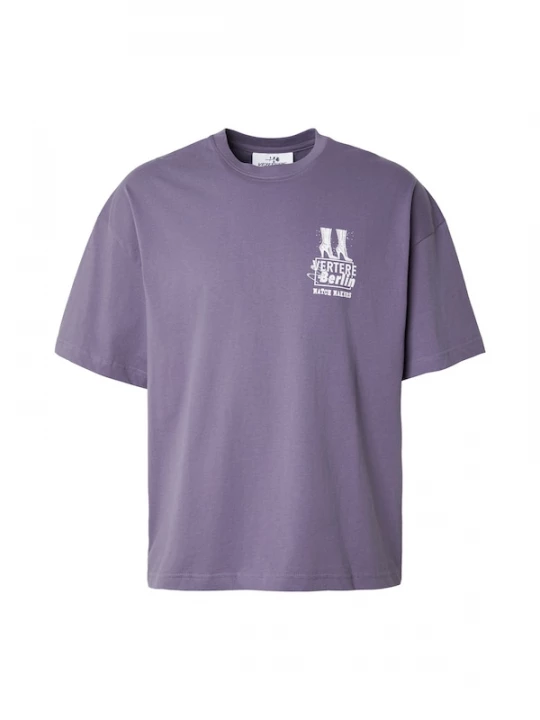 Foto van product Vertere Berlin Shirt 'TROUBLES' lavendel / wit