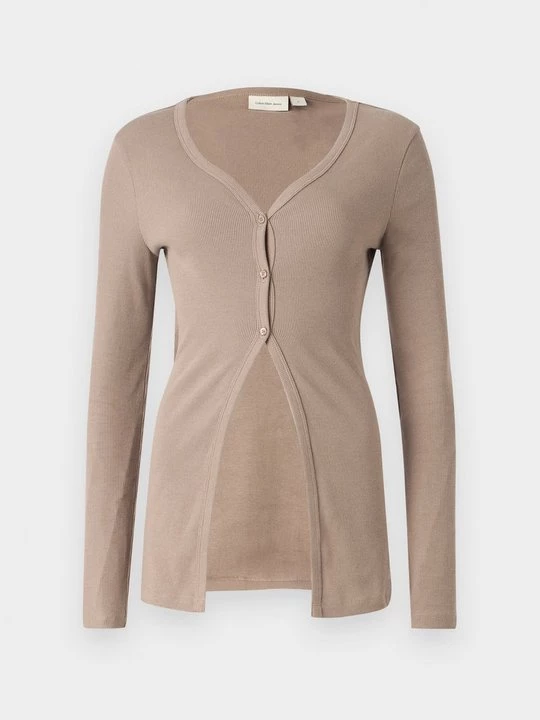Foto van product Vest Calvin Klein Jeans gemêleerd bruin
