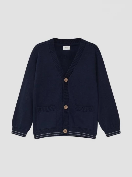 Foto van product Vest met contrasterende strepen s.Oliver blauw
