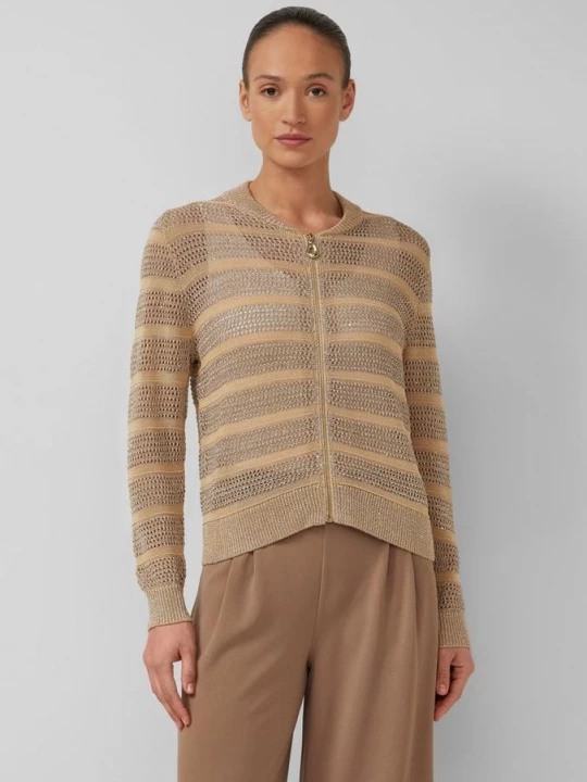 Foto van product Vest met glittergaren en pailletten s.Oliver bruin
