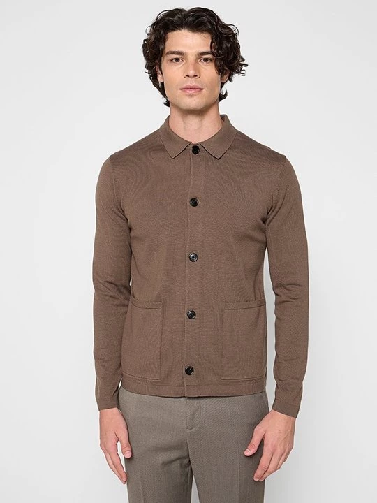 Foto van product Vest Selected gemêleerd bruin